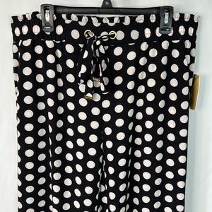 Michael Kors straight legged polka dot trousers